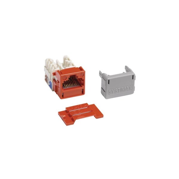 Commscope Systimax Solutions 1-PORT JACK 110 UTP RJ45CAT6 T568A/B GIGASPEED ORANGE, PK 100 MGS400BHBULK112